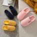 2020 Autumn And Winter Female Cotton Slippers Couple Warm Plush Slippers Home Package With Non-slip Home Male