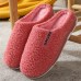 2020 Autumn And Winter Female Cotton Slippers Couple Warm Plush Slippers Home Package With Non-slip Home Male