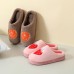 2020 Autumn And Winter Shoes Korean Fruit Plush Slippers Cute Plush Flat Shoes Cotton Trailer Home