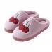 2020 Autumn And Winter Shoes Korean Fruit Plush Slippers Cute Plush Flat Shoes Cotton Trailer Home