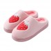 2020 Autumn And Winter Shoes Korean Fruit Plush Slippers Cute Plush Flat Shoes Cotton Trailer Home