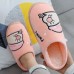 2020 Heavy-bottomed Female Cotton Slippers Home Skid Slippers Male Couple Cute Plush Home In Autumn And Winter