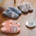 2020 Heavy-bottomed Female Cotton Slippers Home Skid Slippers Male Couple Cute Plush Home In Autumn And Winter