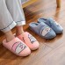 2020 Heavy-bottomed Female Cotton Slippers Home Skid Slippers Male Couple Cute Plush Home In Autumn And Winter