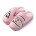 2020 Heavy-bottomed Female Cotton Slippers Home Skid Slippers Male Couple Cute Plush Home In Autumn And Winter