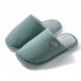 Cotton Slippers Female Home Autumn And Winter Warmth Couple Habitat Home Heavy-bottomed Non-slip Slippers Male Winter Wool Month