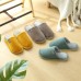 Cotton Slippers Female Home Autumn And Winter Warmth Couple Habitat Home Heavy-bottomed Non-slip Slippers Male Winter Wool Month