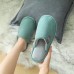 Cotton Slippers Female Home Autumn And Winter Warmth Couple Habitat Home Heavy-bottomed Non-slip Slippers Male Winter Wool Month