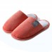 Cotton Slippers Female Home Autumn And Winter Warmth Couple Habitat Home Heavy-bottomed Non-slip Slippers Male Winter Wool Month