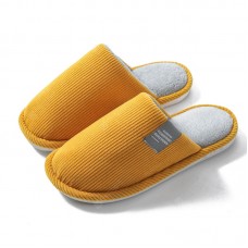 Cotton Slippers Female Home Autumn And Winter Warmth Couple Habitat Home Heavy-bottomed Non-slip Slippers Male Winter Wool Month