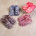 Female Winter Thick Cotton Slippers Home Couple Home Warm Wool Slippers With Non-slip Fashion Burrs