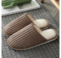 Female Winter Thick Cotton Slippers Home Couple Home Warm Wool Slippers With Non-slip Fashion Burrs