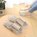 Japanese And Korean Women Linen Slippers Home In Autumn And Winter Seasons Soft, Breathable Cotton Slippers Home Skid