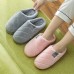 Non-slip Heavy-bottomed Female Cotton Slippers Habitat Home Warm Winter Home Slippers Couple Dragging Men Bag With Plush