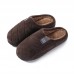 Non-slip Heavy-bottomed Female Cotton Slippers Habitat Home Warm Winter Home Slippers Couple Dragging Men Bag With Plush