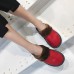 Simple And Comfortable Winter Cowhide Leather Slippers Home Slippers Baotou Family Of Three Solid Colors