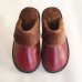 Simple And Comfortable Winter Cowhide Leather Slippers Home Slippers Baotou Family Of Three Solid Colors