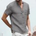 2021 KB Summer New Men&39s Short-Sleeved T-shirt Cotton and Linen Led Casual Men&39s T-shirt Shirt Male Breathable S-3XL