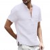 2021 KB Summer New Men&39s Short-Sleeved T-shirt Cotton and Linen Led Casual Men&39s T-shirt Shirt Male Breathable S-3XL