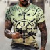 2021 New Men&39s Summer 3D Printed Compass T-Shirt Hip-Hop Style Large Size T-Shirt Cross Style Short Sleeve Clothing XXS-6XL