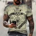 2021 New Men&39s Summer 3D Printed Compass T-Shirt Hip-Hop Style Large Size T-Shirt Cross Style Short Sleeve Clothing XXS-6XL