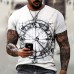 2021 New Men&39s Summer 3D Printed Compass T-Shirt Hip-Hop Style Large Size T-Shirt Cross Style Short Sleeve Clothing XXS-6XL