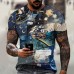 American Graffiti loft style printed t-shirt men short sleeve round neck fashion casual retro T-shirt Men Tees XXS-6XL