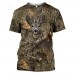 Camouflage hunting animals wild boar 3D T-shirt summer leisure men T-shirt fashion street women pullover short sleeve jacket