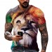 Fashion Trend 3D printing Tiger Men TShirt Casual ONeck Summer Selling Short Sleeve Oversized TShirt Comfortable StreetTops