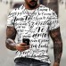 Sexy designer original letter print t-shirt men summer round neck short sleeve Street Fashion T-shirt large size 6xl