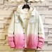 Autumn and Winter Men's Casual Loose Gradient Color Denim Jacket