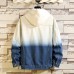 Autumn and Winter Men's Casual Loose Gradient Color Denim Jacket