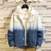 Autumn and Winter Men's Casual Loose Gradient Color Denim Jacket