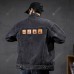 Large Size Men's Autumn Denim Jacket Printing Men's Coat