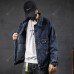 Large Size Men's Autumn Denim Jacket Printing Men's Coat