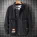 Men's Jacket Plus Size Printed Denim Jeans Jacket Loose Fashion Coat