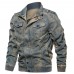 Spring and Autumn Large Size Thin Men's Stand-collar Cotton Washed Denim Jacket