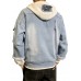 Spring and Autumn Men Fashion False Two-piece Coat Denim Jacket