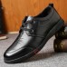 Autumn Men's Soft Leather Shoes Daily Business Casual Soft-soled Non-slip Middle-aged Father Shoes