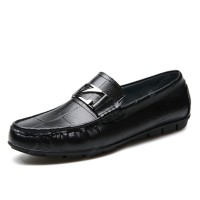 Male Outdoor Soft Driving Flat Loafers Leather Men Casual Shoes