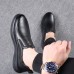 Men's Casual Fashion Leather Shoes Business Loafers Pedal Shoes