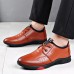 Men's Casual Shoes British Fashion Wild Leather Shoes