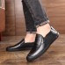 Men's Casual Shoes Peas Shoes Driver Leather Shoes