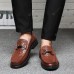 Men's Crocodile Pattern Business Casual Shoes Soft Bottom Leather Shoes