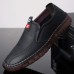 Men's Fashion Leather Casual Shoes Soft-soled Korean Shoes