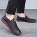 Men's Fashion Leather Casual Shoes Soft-soled Korean Shoes