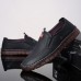 Men's Fashion Leather Casual Shoes Soft-soled Korean Shoes