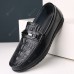 Men's Korean Casual Leather Shoes Crocodile Pattern Lazy Peas Shoes