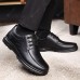 Men's Leather Casual Lace Shoes Soft Bottom Shoes