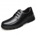 Men's Leather Casual Lace Shoes Soft Bottom Shoes